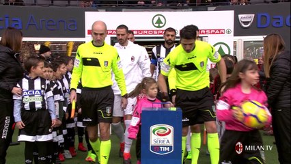 Udinese-Milan 1-1, pari e rammarico