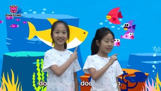 Cute Korean sisters doing the baby shark dance by Pink Fong. 귀여운 자매들의 아기 상어 댄스
