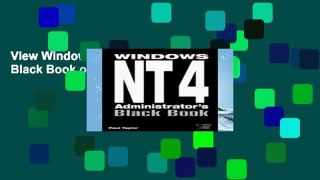 View Windows NT 4 Administrator s Black Book online