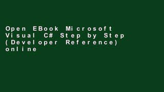 Open EBook Microsoft Visual C# Step by Step (Developer Reference) online