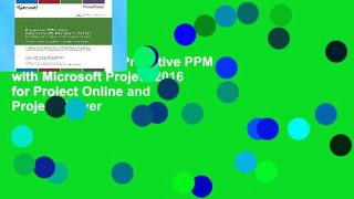 Get Ebooks Trial Proactive PPM with Microsoft Project 2016 for Project Online and Project Server