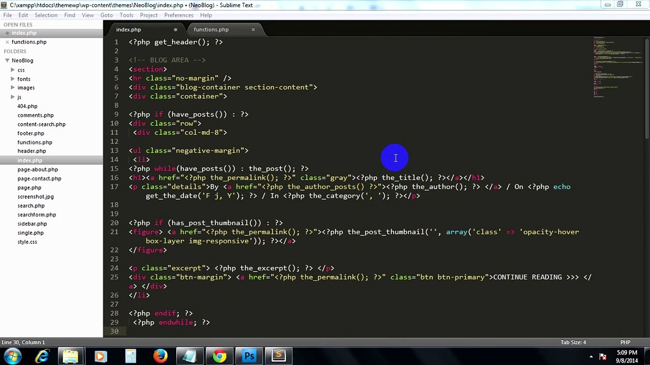 9. How to Create a Static Index File And Make It Dynamic with Loop in WordPress #9
