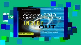 Best E-book Microsoft Access 2010 VBA Programming Inside Out any format
