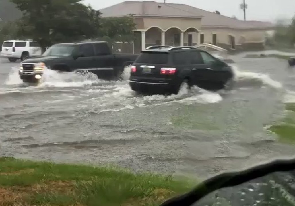 Flash Flooding Swamps Roads in Mobile, Alabama