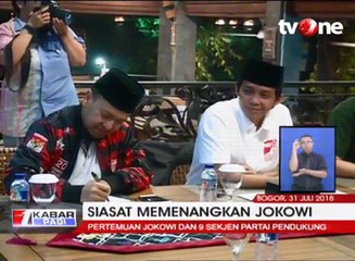 9 Sekjen Partai Pendukung Susun Strategi Menangkan Jokowi