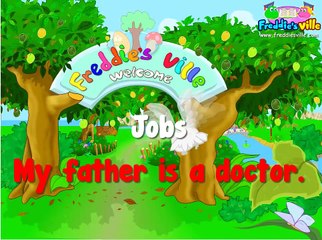 Jobs Vocabulary, Sentences Lesson, English for Kids
