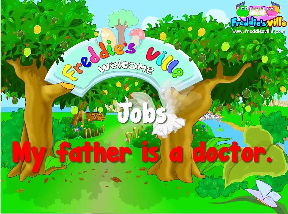 Jobs Vocabulary, Sentences Lesson, English for Kids