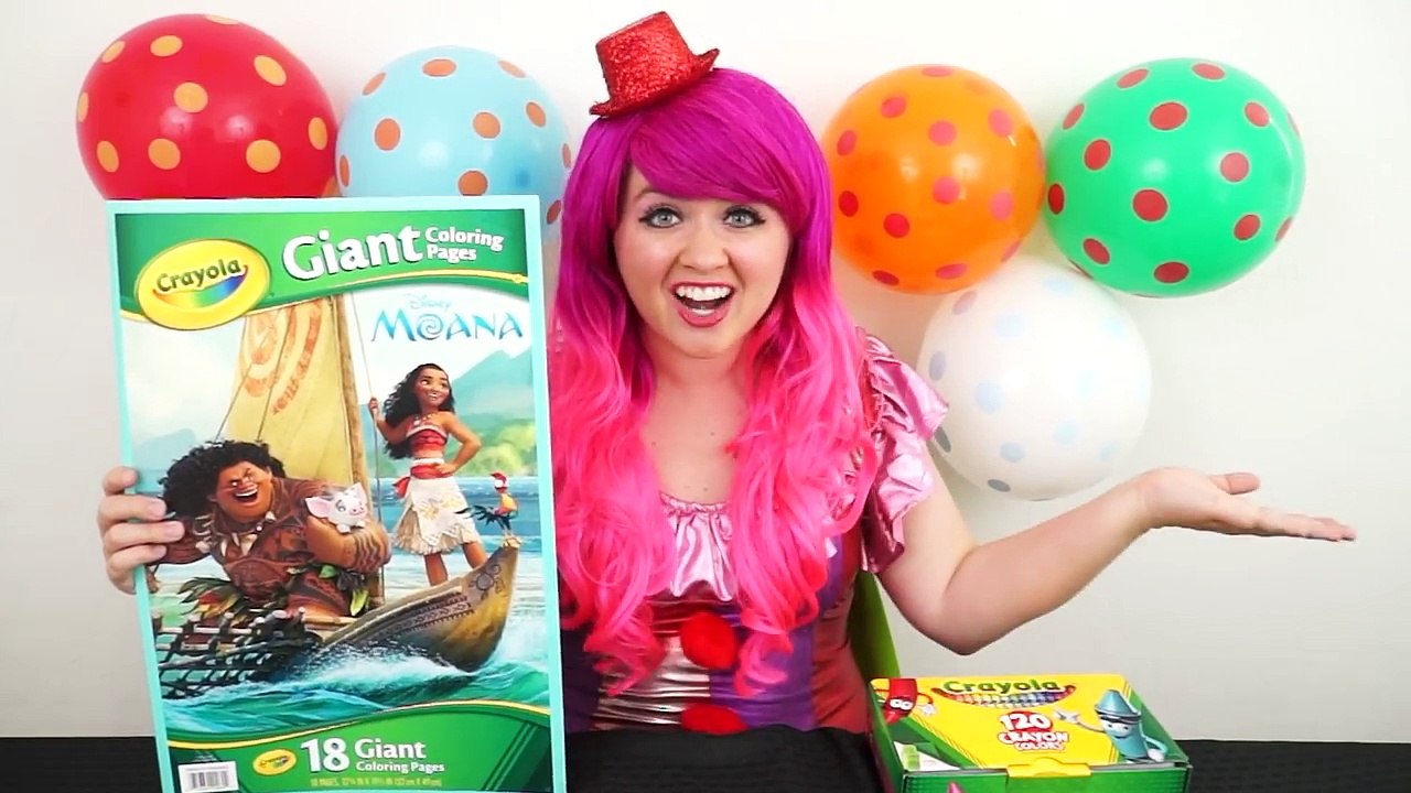 Coloring Baby Moana Disney Moana GIANT Coloring Book Page Crayons ...