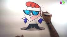 How to Draw Dexter II Learn to draw & Color Dexter in easy steps  abcdanybodycandraw