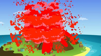 Volcano Learning Songs Collection For Kids And Children | Happy Kids