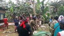 August 2nd, 2018. Jayapura, West Papua. Referendum is the solution for West Papua!! Colonial Indonesian security aparatus forcibly disband speeches and demo b