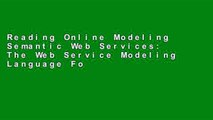 Reading Online Modeling Semantic Web Services: The Web Service Modeling Language For Ipad