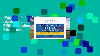 Popular  Schools That Learn (Updated and Revised): A Fifth Discipline Fieldbook for Educators,