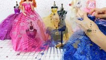 Queen Elsa Anna Barbie Doll Dress & Clothesバービーエルサ人形 ドレス服Barbie Elsa boneca vestido e roup