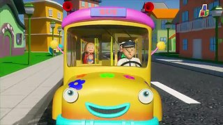 Wheels on the Bus go round and round | 3d Rhymes