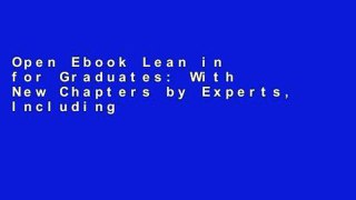 Open Ebook Lean in for Graduates: With New Chapters by Experts, Including Find Your First Job,