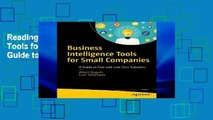 Reading books Business Intelligence Tools for Small Companies: A Guide to Free and Low-Cost