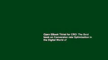 Open EBook Thirst for CRO: The Best book on Conversion rate Optimization in the Digital World of
