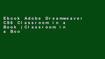 Ebook Adobe Dreamweaver CS6 Classroom in a Book (Classroom in a Book (Adobe)) Full