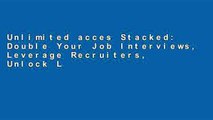 Unlimited acces Stacked: Double Your Job Interviews, Leverage Recruiters, Unlock Linkedin Book