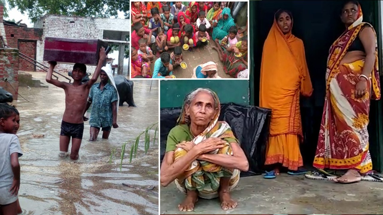 कानपुर: बाढ़ पीड़ितों के साथ प्रशासन ने किया मजाक, 100 परिवारों को बांटे मात्र तीन बिस्कुट के पैकेट