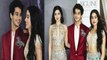 Jhanvi Kapoor & Khushi Kapoor spotted with Ishaan Khatter at Manish Malhotra show ! | FilmiBeat