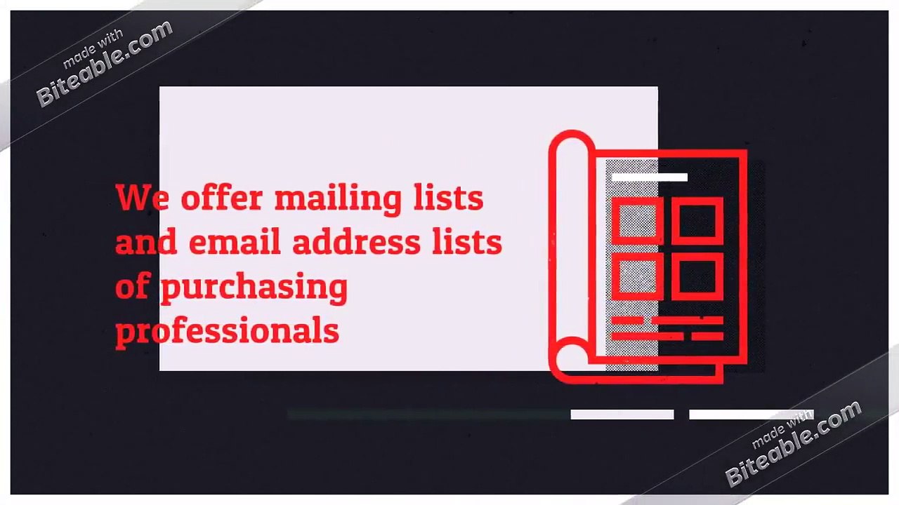 Canada Purchasing Managers Business Email List Providers