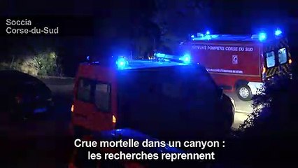 Crue mortelle dans un canyon corse: reprise des recherches