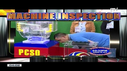 PCSO 4 PM Lotto Draw, August 2, 2018