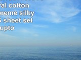 SUAVECOTTONUSA 600TC 100 natural cotton sateen supreme silky soft 4PCS sheet set fits