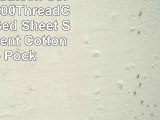 Abripedic Sateen Solid Sheets 600ThreadCount 3PC Bed Sheet Set 100Percent Cotton Deep
