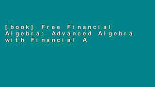 [book] Free Financial Algebra: Advanced Algebra with Financial Applications