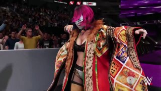 WWE 2K18 RAW ASUKA VS BAYLEY (SASHA BANKS ATTACK)