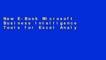 New E-Book Microsoft Business Intelligence Tools for Excel Analysts For Ipad