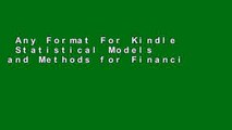 Any Format For Kindle  Statistical Models and Methods for Financial Markets (Springer Texts in