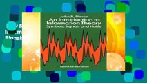 New Releases An Introduction to Information Theory, Symbols, Signals and Noise (Dover Books on