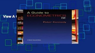 View A Guide to Econometrics online