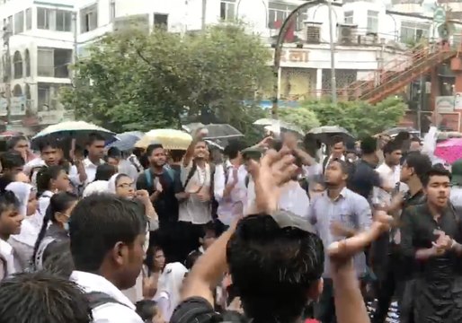 Demonstrators Chant 'We Want Justice' During Protests Against Reckless Driving in Bangladesh