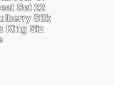 ElleSilk Charcoal Gray Silk Sheet Set 22 Momme Mulberry Silk California King Size