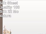 ElleSilk Pure Silk Flat Sheet Silk Sheet Premium Quality 100 Mulberry Silk 22 Momme