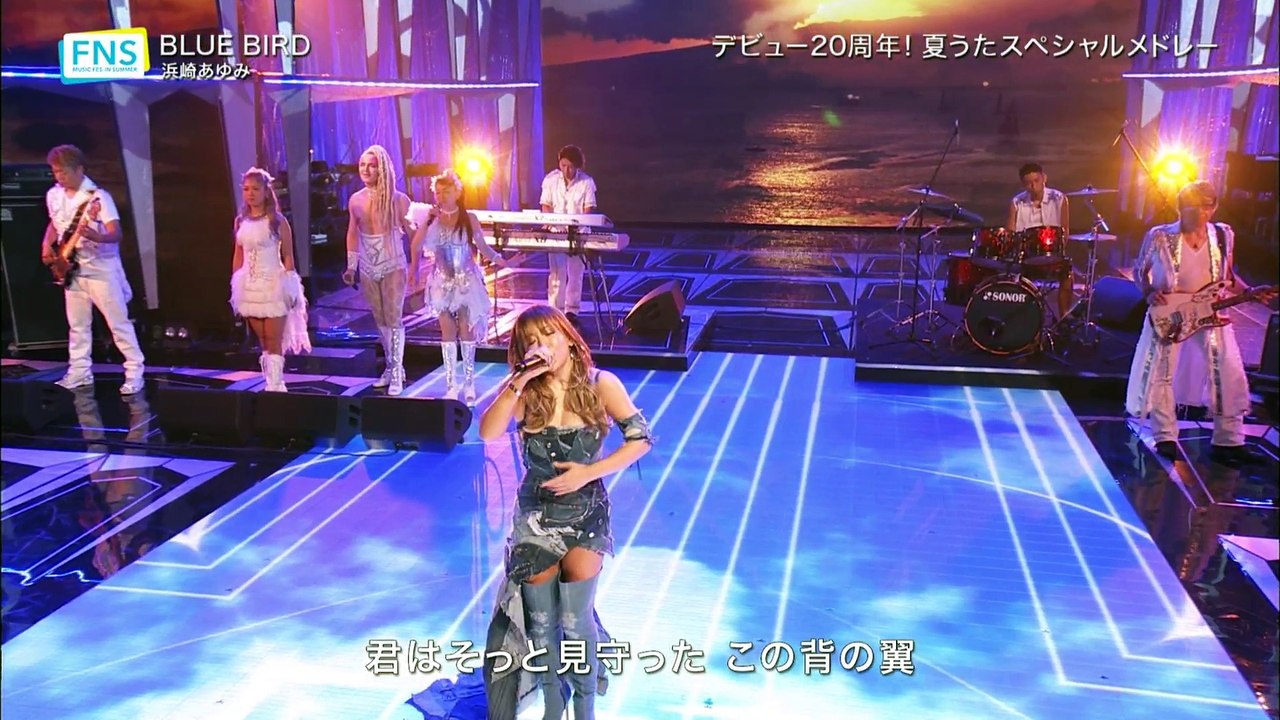 ＦＮＳうたの夏まつりデビュー20周年!浜崎あゆみが夏うた「BLUE　BIRD」と「Greatful　days」