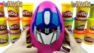 Humpty Dumpty | Colors PLAY DOH Giant ULTIMATE OPTIMUS PRIME TRANSFORMERS Surprise Eggs Un