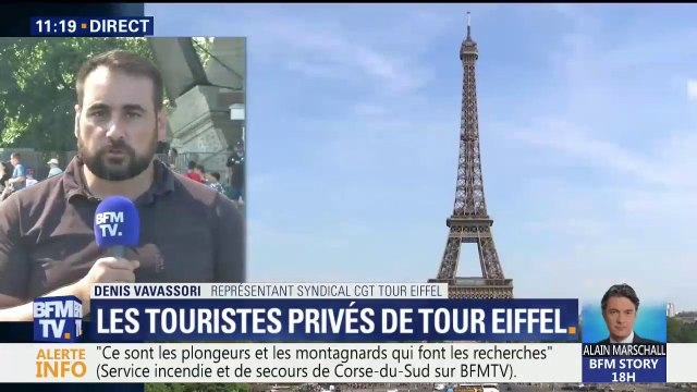 Tour Eiffel fermée : la CGT parle d'une réouverture au plus vite sans donner de date