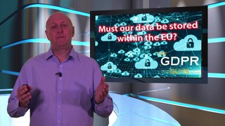 GDPR - Do we have to store our data in the EU?