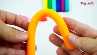 Play and Learn Colours with Play Doh Modelling Clay with Cookie Cutters