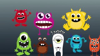 Learn Colors with funny monsters, Teach Colours, Baby Toddler Preschool