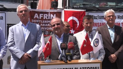 Şanlıurfa'dan Afrin'e insani yardım