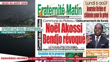 Le Titrologue du 02 Août 2018 / Commune du Plateau : Détournement de fonds, Noël Akossi Bendjo révoqué
