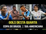 OS GOLS DESTA QUARTA | COPA DO BRASIL PEGOU FOGO ! | SUL-AMERICANA (01/08/2018)