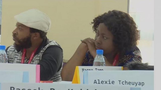 Filmmakers round table at Ecrans Noirs Film Festival in Cameroon